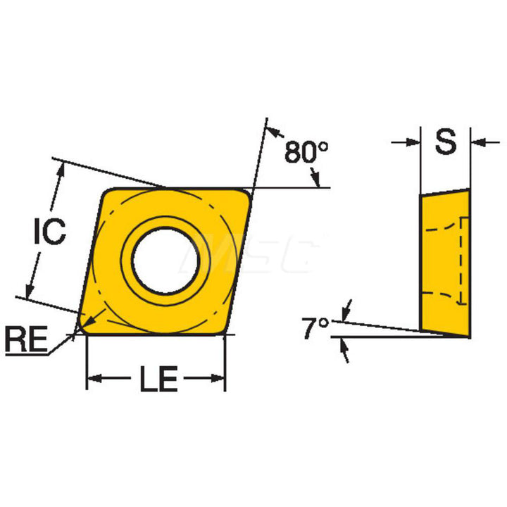CCMT 09 T3 04-UM 1525 Carbide Insert, Grade 1525, TiCN - Sandvik Coromant 5724150