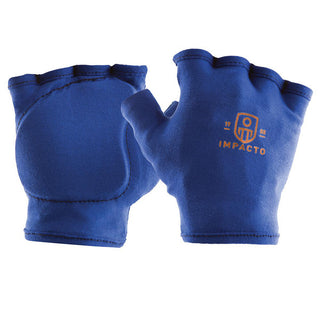 Large Blue Leather Impact Gloves - Impacto 50100120042