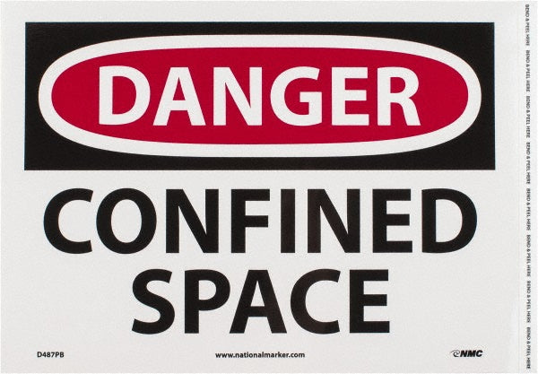 Confined Space Sign - AccuformNMC D487PB