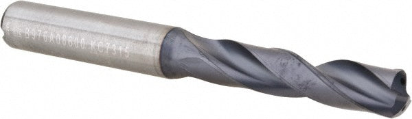 0.3386" Solid Carbide Drill Bit, TiAlN, 140° point - Kennametal 2222651