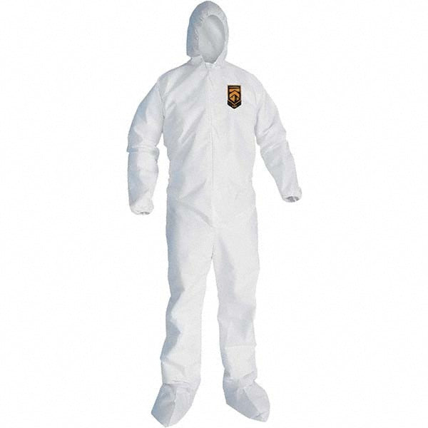 Medium White Anti-Static Protective Garment - KleenGuard 46122