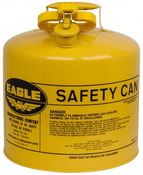 Yellow; Yellow Safety Can - Eagle UI50SY