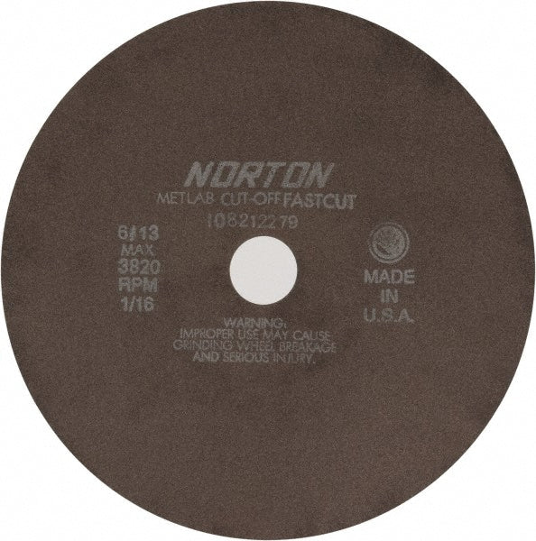 10 x 1/16" 90-Grit Aluminum Oxide Grinding & Cutoff Wheel - Norton 66253122821