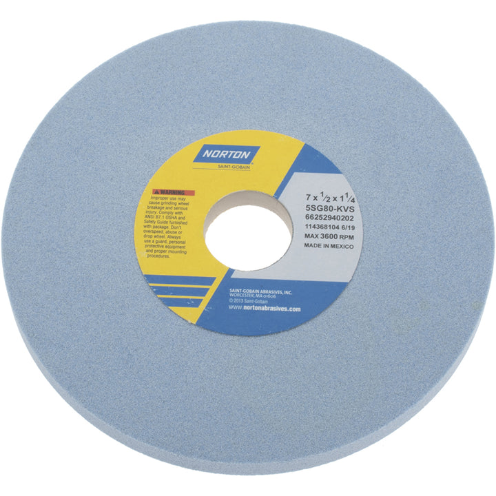 7 x 1/2" 80-Grit Ceramic Grinding & Cutoff Wheel - Norton 66252940202