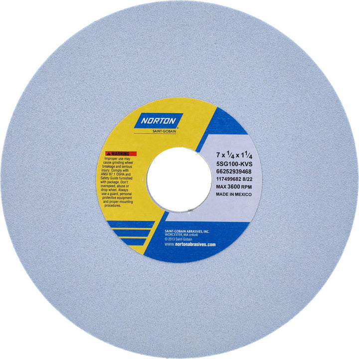 7 x 1/4" 100-Grit Ceramic Grinding & Cutoff Wheel - Norton 66252939468