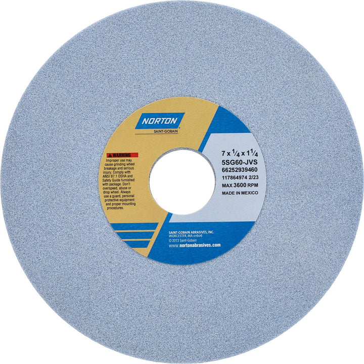 7 x 1/4" 60-Grit Ceramic Grinding & Cutoff Wheel - Norton 66252939460