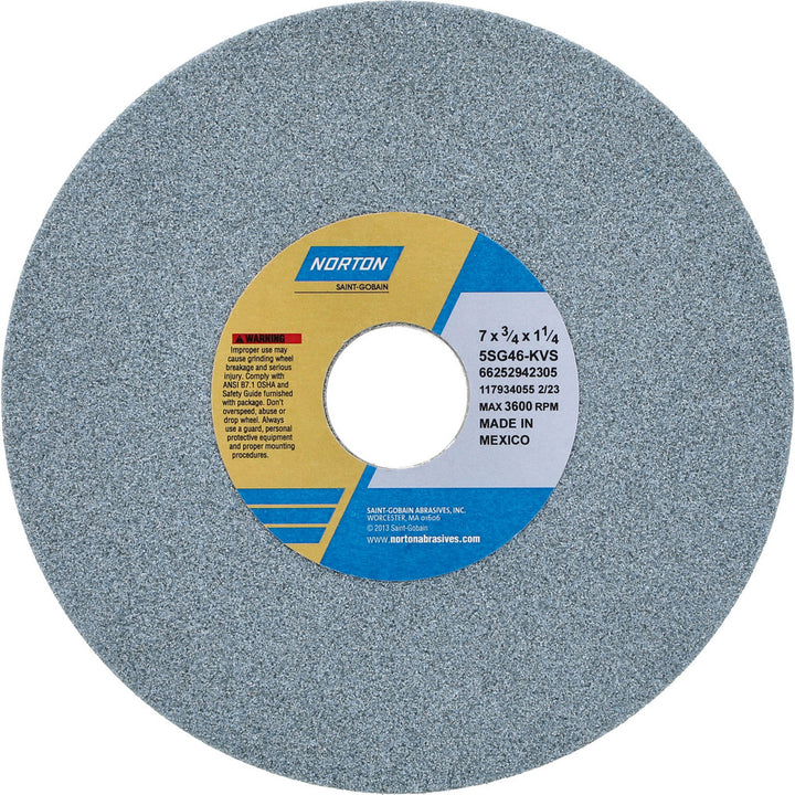 7 x 3/4" 46-Grit Ceramic Grinding & Cutoff Wheel - Norton 66252942305