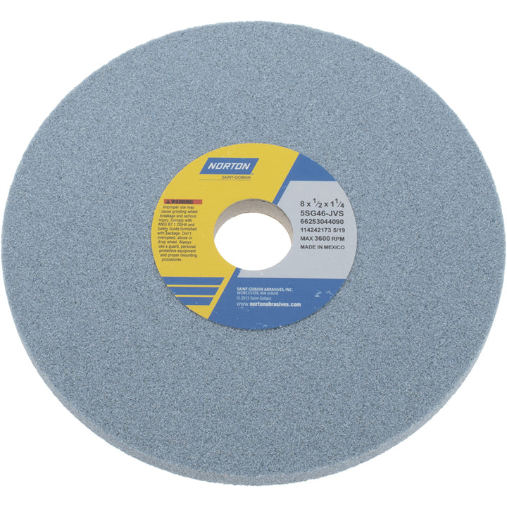 8 x 1/2" 46-Grit Ceramic Grinding & Cutoff Wheel - Norton 66253044090