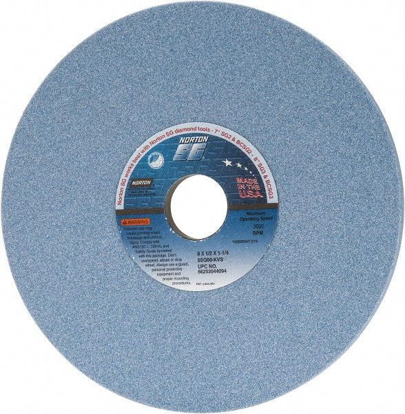 8 x 1/2" 60-Grit Ceramic Grinding & Cutoff Wheel - Norton 66253044094