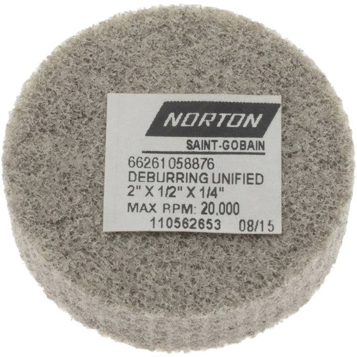 2 x 1/2" Aluminum Oxide Deburring Wheels Disc - Norton 66261058876