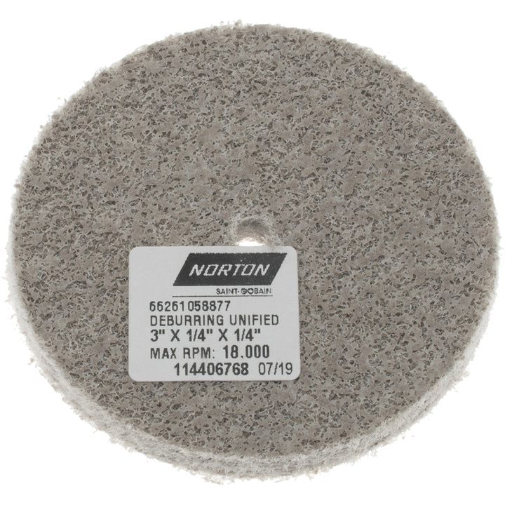 3 x 1/4" Aluminum Oxide Deburring Wheels Disc - Norton 66261058877