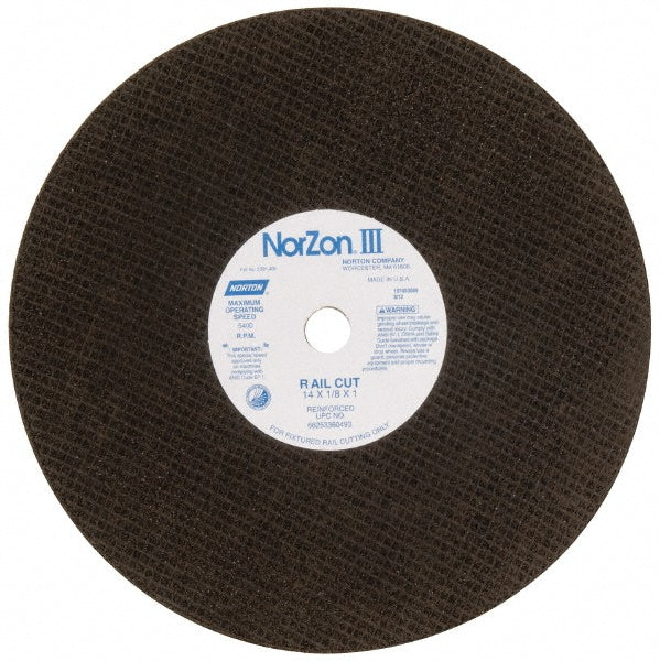 14 x 1/8" Zirconia Alumina Grinding & Cutoff Wheel - Norton 66253360493
