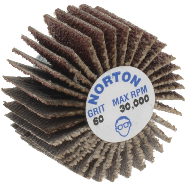 60-Grit Aluminum Oxide Flap Wheel - Norton 63642502624