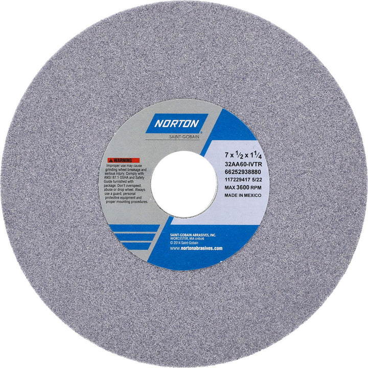7 x 1/2" 60-Grit Aluminum Oxide Grinding & Cutoff Wheel - Norton 66252938880