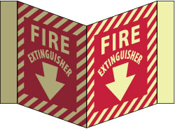Fire Extinguisher Sign - AccuformNMC GLV31