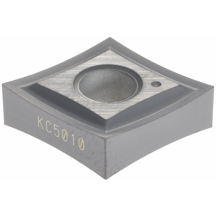 C - Diamond (Rhombic) 80-Deg 1/2" IC Carbide Insert, Grade KC5010, TiAlN - Kennametal 1868419