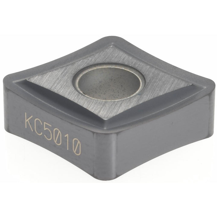 C - Diamond (Rhombic) 80-Deg 1/2" IC Carbide Insert, Grade KC5010, TiAlN - Kennametal 1868444