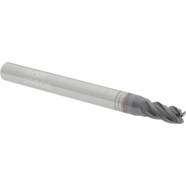 5/32" 4-Flute Solid Carbide Corner Radius End Mill, TX - SGS 36506