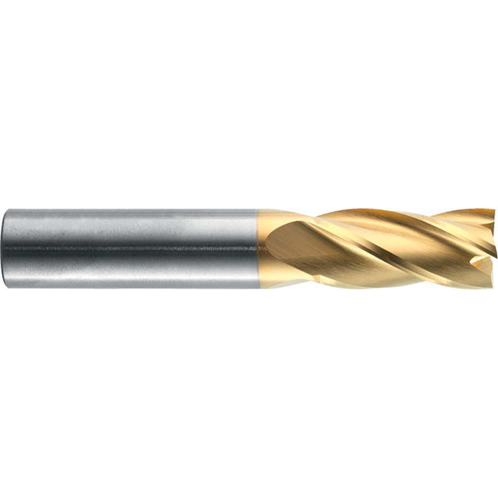 1/8" 4-Flute Solid Carbide Square End Mill, TiN - RobbJack ST-430-04-T