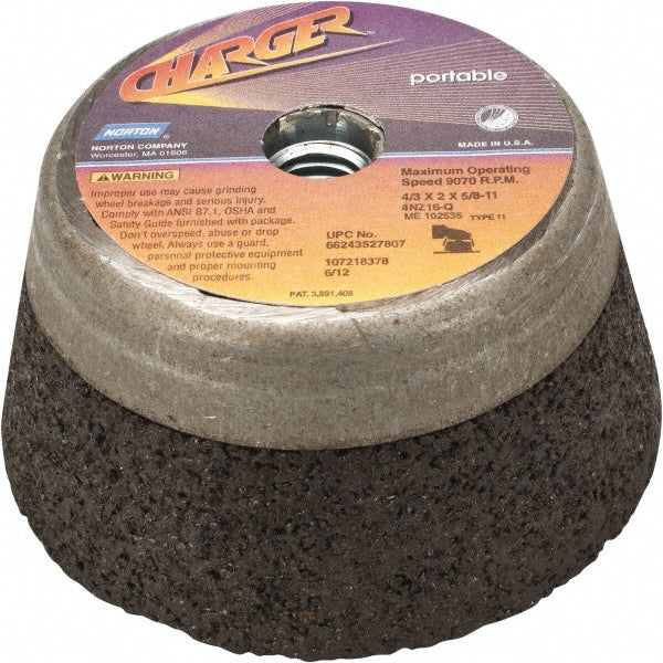 4 x 3/4" 16-Grit Zirconia Alumina Grinding & Cutoff Wheel - Norton 66253146917