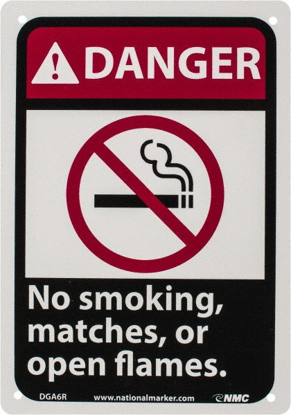 NO SMOKING MATCHES OR OPEN FLAMES. Sign - AccuformNMC DGA6R