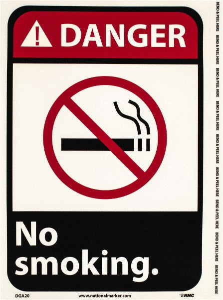 Danger - No Smoking Sign - AccuformNMC DGA20P