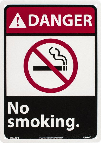 No Smoking Sign - AccuformNMC DGA20RB