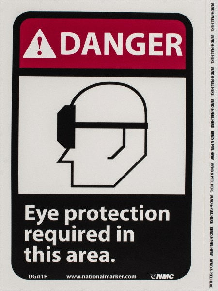 EYE PROTECTION REQUIRED IN THIS AREA Sign - AccuformNMC DGA1P