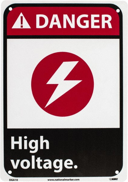 HIGH VOLTAGE Sign - AccuformNMC DGA10R