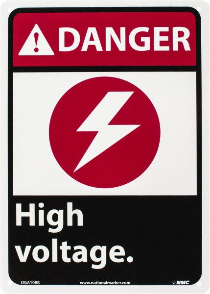 Danger - High Voltage Sign - AccuformNMC DGA10RB