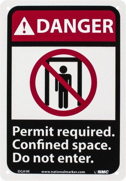 Danger - Permit Required - Confined Space - Do Not Enter Sign - AccuformNMC DGA9R