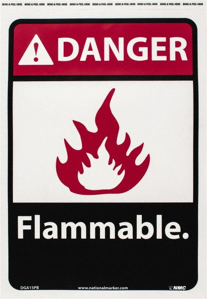 Danger - Flammable Sign - AccuformNMC DGA15PB