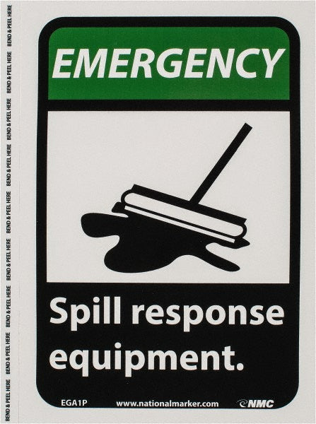 SPILL RESPONSE EQUIPMENT Sign - AccuformNMC EGA1P