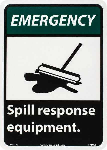 SPILL RESPONSE EQUIPMENT Sign - AccuformNMC EGA1RB
