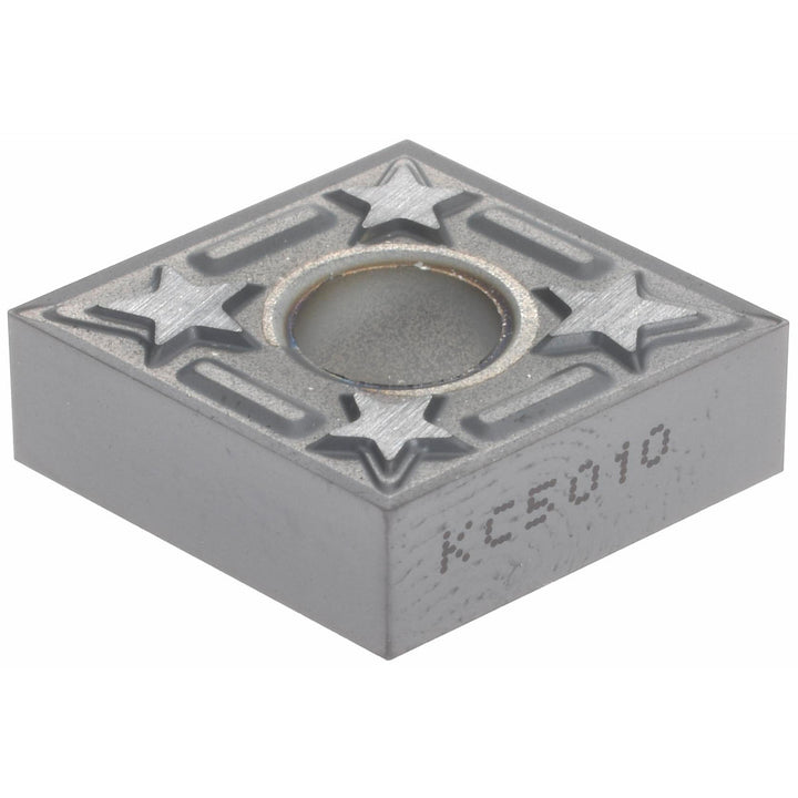 C - Diamond (Rhombic) 80-Deg 1/2" IC Carbide Insert, Grade KC5010, TiAlN - Kennametal 1870021