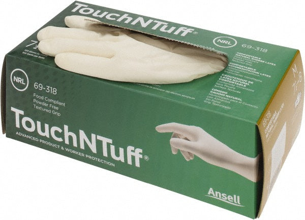 Natural Latex Gloves - Ansell 6931800M
