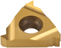 3/8" IC Solid Carbide Insert, Grade BXC, TiN - Carmex 16ER14NPTFBXC