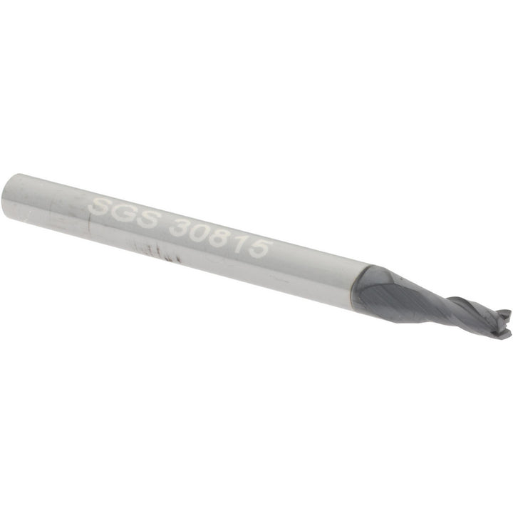 5/64" 3-Flute Solid Carbide Square End Mill, AlTiN - SGS 30815