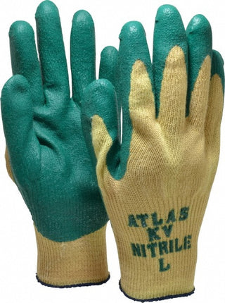 Large Yellow Kevlar Cut-Resistant Gloves - SHOWA KV350L-09