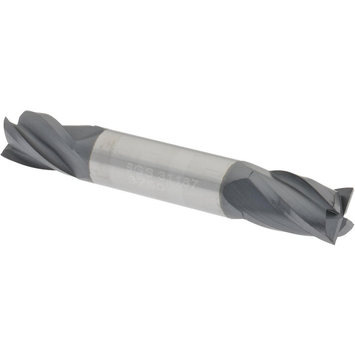 3/8" 4-Flute Solid Carbide Square End Mill, AlTiN - SGS 31187