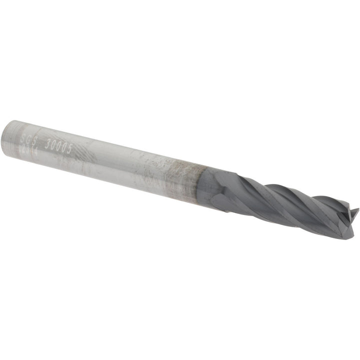 15/64" 4-Flute Solid Carbide Square End Mill, AlTiN - SGS 30005
