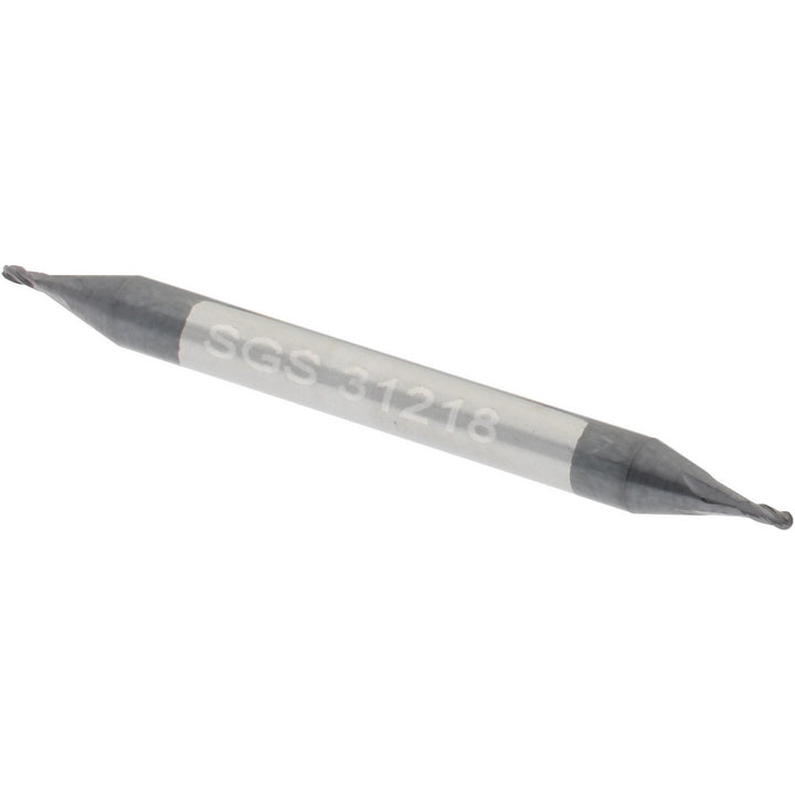1/32" 4-Flute Solid Carbide Ball End Mill, AlTiN - SGS 31218