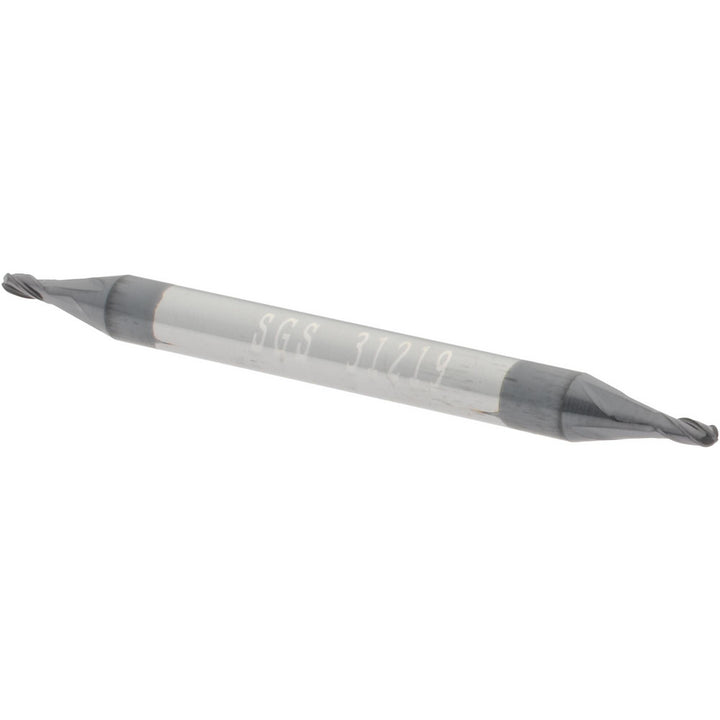3/64" 4-Flute Solid Carbide Ball End Mill, AlTiN - SGS 31219