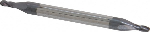 1/16" 4-Flute Solid Carbide Ball End Mill, AlTiN - SGS 31220