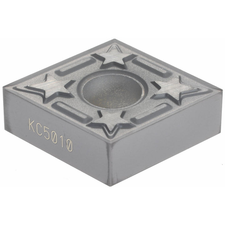 C - Diamond (Rhombic) 80-Deg 1/2" IC Carbide Insert, Grade KC5010, TiAlN - Kennametal 1870022