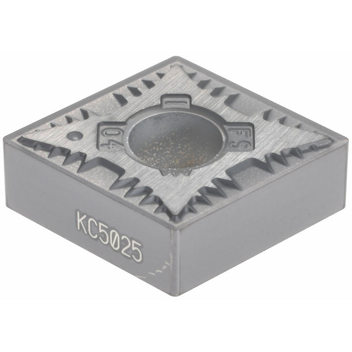 C - Diamond (Rhombic) 80-Deg 1/2" IC Carbide Insert, Grade KC5025, TiAlN - Kennametal 2229549