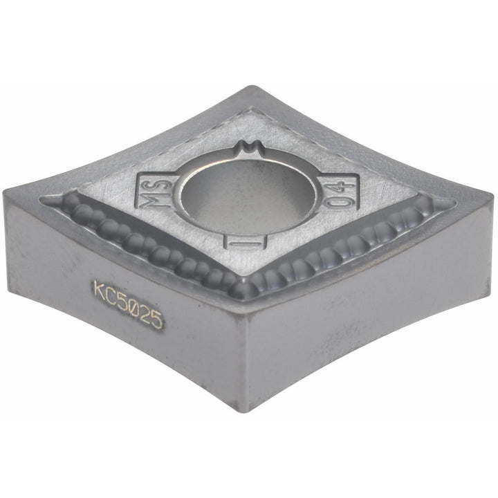 C - Diamond (Rhombic) 80-Deg 1/2" IC Carbide Insert, Grade KC5025, TiAlN - Kennametal 2229655