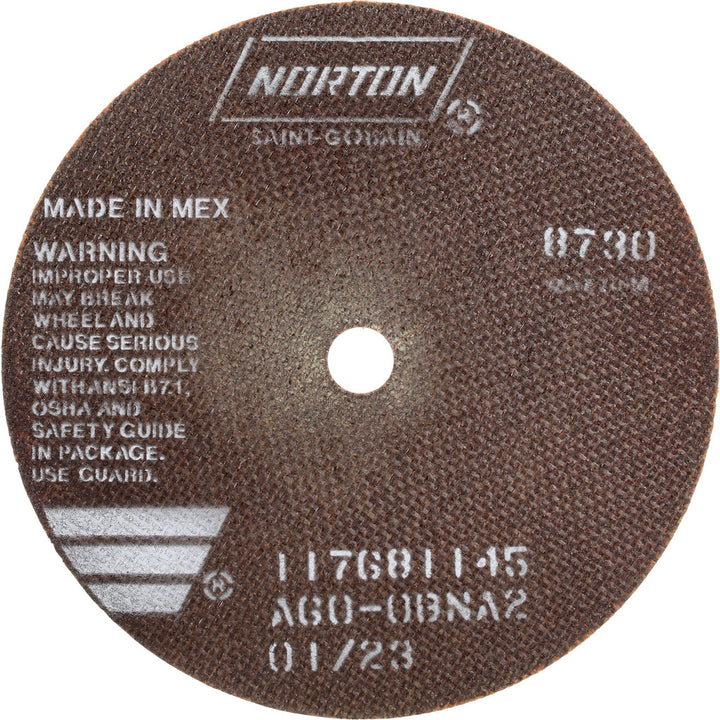 7" 60-Grit Aluminum Oxide Grinding & Cutoff Wheel - Norton 66252938787