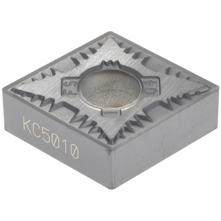 C - Diamond (Rhombic) 80-Deg 1/2" IC Carbide Insert, Grade KC5010, TiAlN - Kennametal 2229547