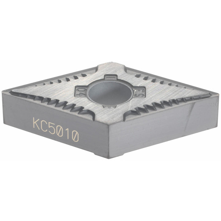 D - Diamond (Rhombic) 55-Deg 1/2" IC Carbide Insert, Grade KC5010, TiAlN - Kennametal 2229644